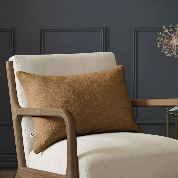 Coussin rectangulaire coton (40 x 60 cm) Sixtine Camel