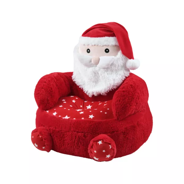 Pouf P�re No�l enfant (45 x 45 cm) Edgard Rouge