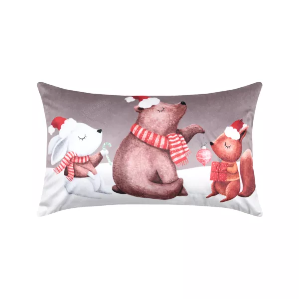 Cuscino di Natale rettangolare velluto (30 x 50 cm) Lucien Tortora
