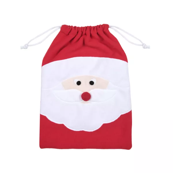 Sacchetto regalo in tessuto (40 cm) Edgard Babbo Natale Rosso
