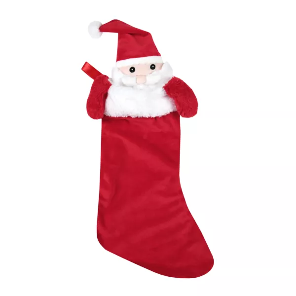 Weihnachtssocke (H50 cm) Edgard Weihnachtsmann Rot