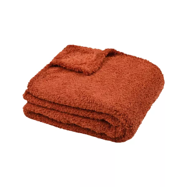 Weiches Plaid (180 x 220 cm) Montreal Terrakotta