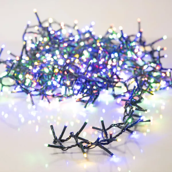 Guirnalda luminosa 45 m 2000 LED cable verde Lujo Multicolor
