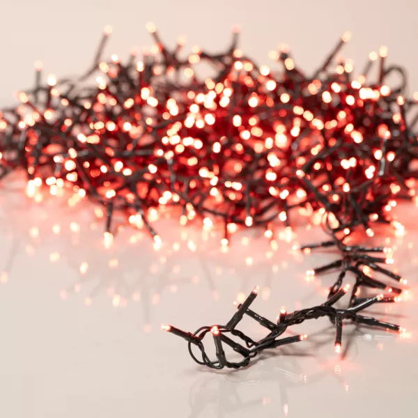 Ghirlanda di luci 11 m 500 LED cavo verde NewLuxe Rosso