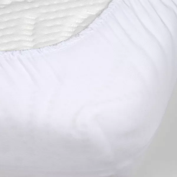 Prot�ge-matelas al�se molleton imperm�able (160 x 200 cm) Serena Blanc