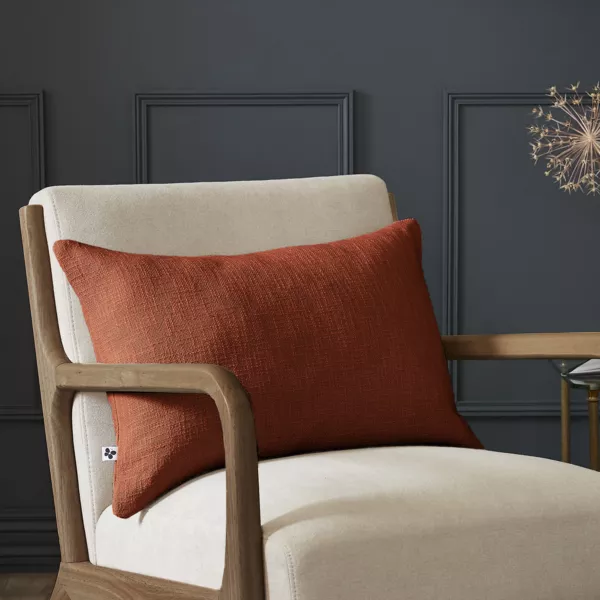 Coussin rectangulaire coton (40 x 60 cm) Sixtine Terracotta