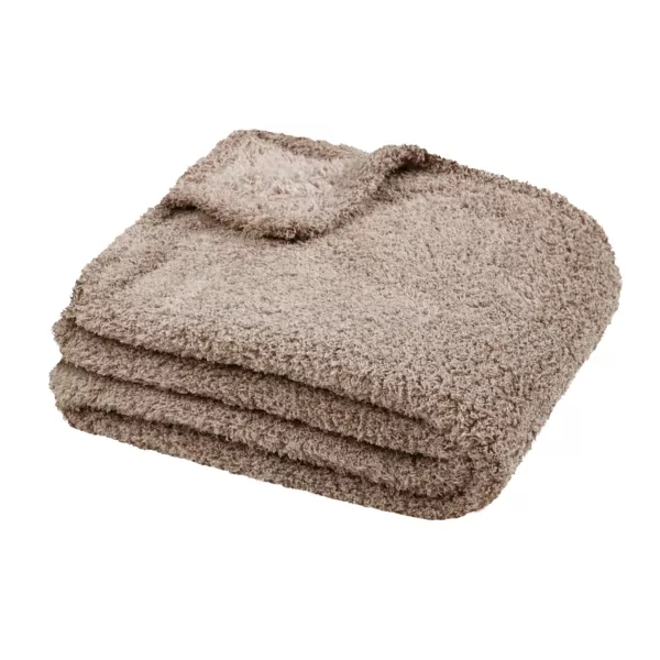 Plaid doux (180 x 220 cm) Montreal Taupe clair