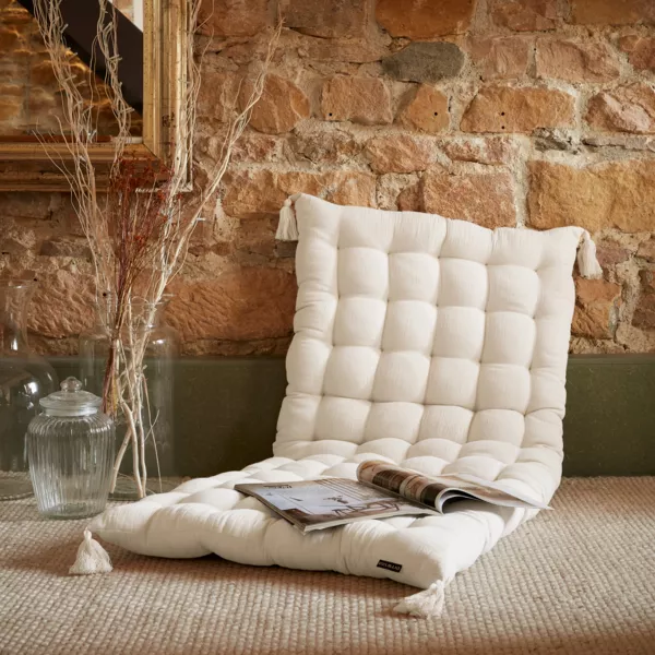 Materassino da pavimento garza di cotone (60 x 120 cm) Ga�a Beige pampa