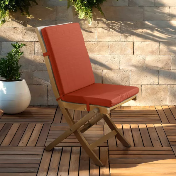 Coj�n de silla exterior con respaldo (90 x 40 cm) Sunset Terracota