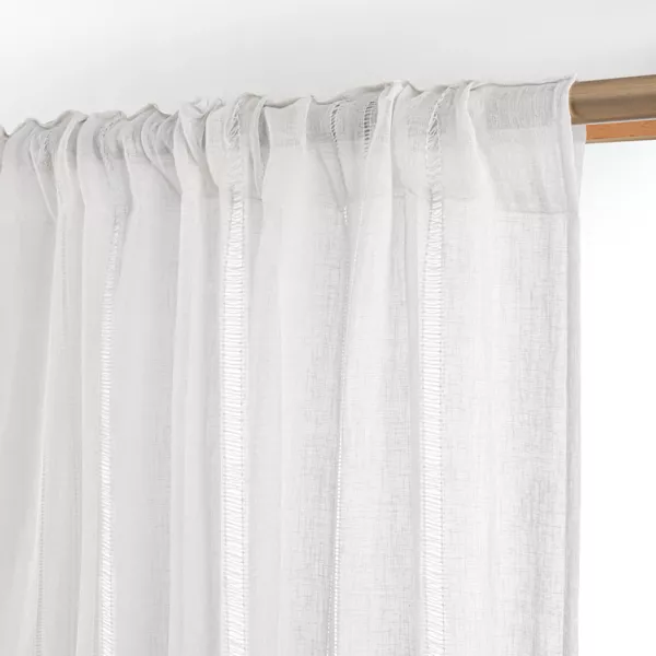 Gardine Stangendurchzug (280 x 240 cm) L�ontine Wei�