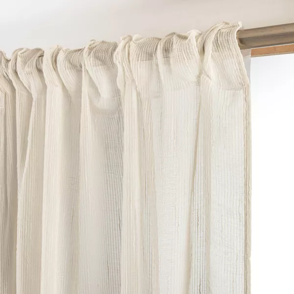 Gardinfold med rynkeb�nd (280 x 240 cm) Rapha�l Beige