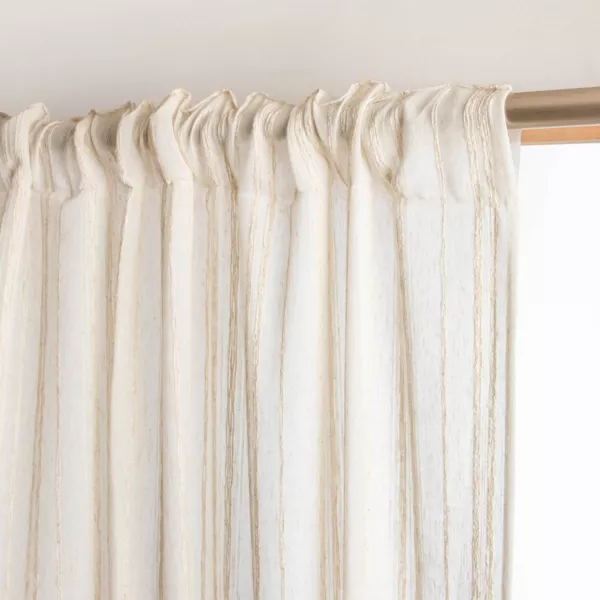Voilage galon fronceur (140 x 240 cm) Th�o Beige