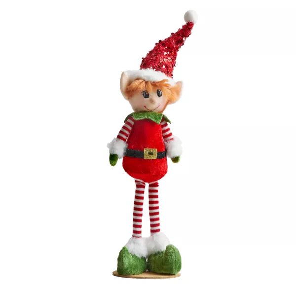 Fr�kke nisse med lange ben (H30 cm) Pipo som Julemand