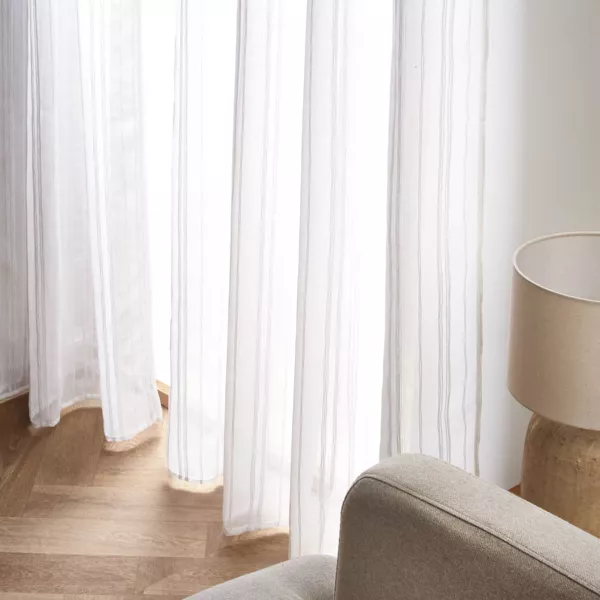 Voilage �illets (180 x 240 cm) Th�o Blanc