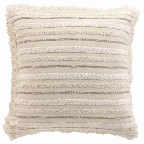 Coussin carr� coton tiss� (60 x 60 cm) Atlas Beige