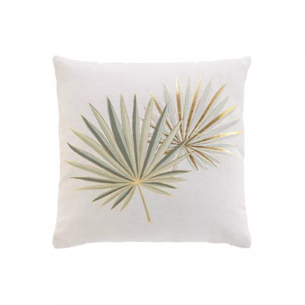 Coussin carr� coton (40 x 40 cm) Lotus Vert