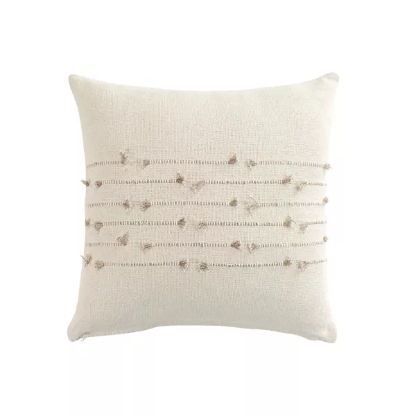 Coussin carr� coton (40 x 40 cm) Golden sunset Blanc