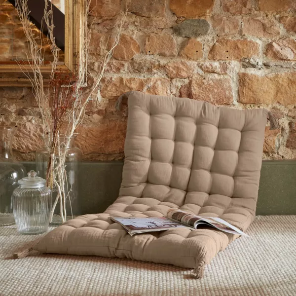 Bomuldsgaze gulvmadras (60 x 120 cm) Ga�a Ficelle