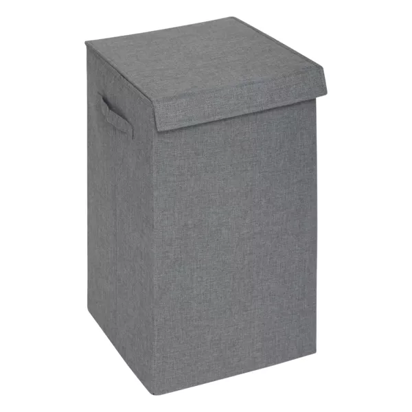 Panier � linge avec s�parateur (H60 cm) Colors Gris b�ton