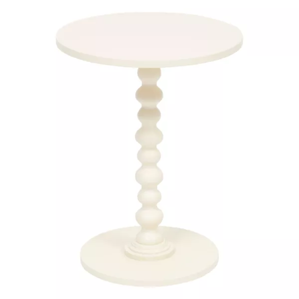 Mesa de caf� redonda de madera (H50 cm) Alix Marfil