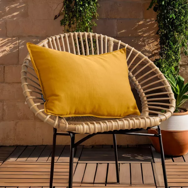 Rechthoekig buitenkussen (40 x 60 cm) Sunset Mosterdgeel