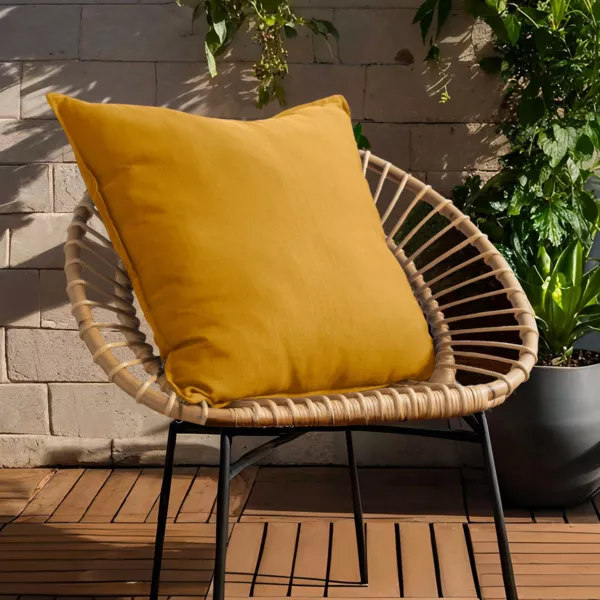 Coj�n de exterior cuadrado (60 x 60 cm) Sunset Amarillo mostaza