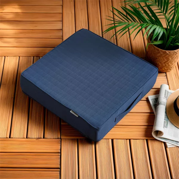 Bodenkissen Outdoor Bezug abnehmbar (45 x 45 cm) Sunset Nachtblau 