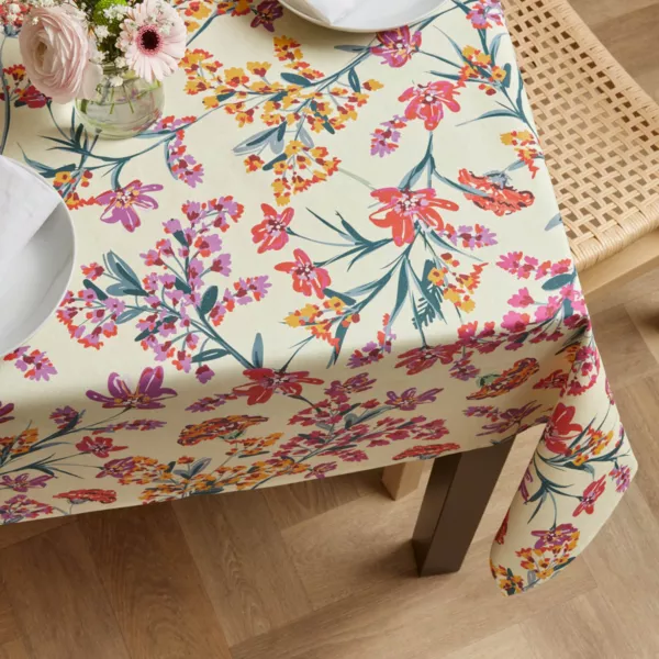 Nappe rectangulaire coton enduit (150 x 350 cm) Margot Multicolore