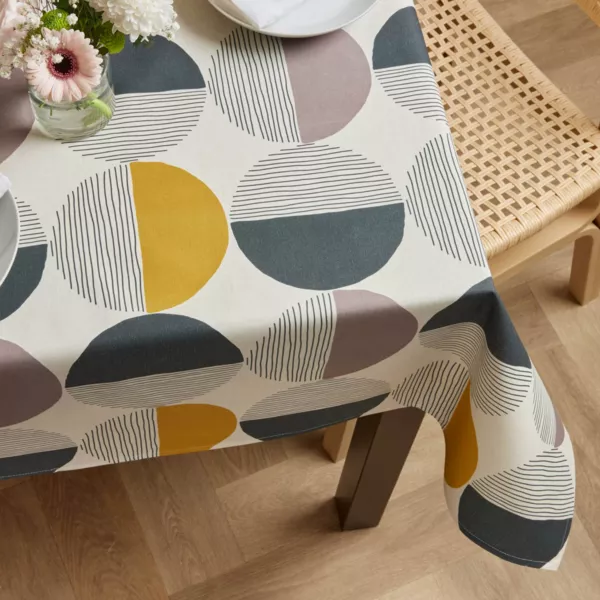 Rechthoekig gecoat katoenen tafelkleed (150 x 350 cm) Harlem Multikleur