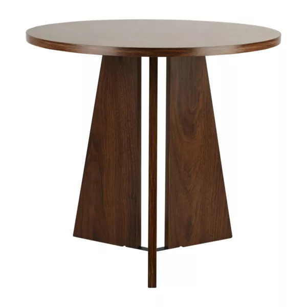 Table d'appoint tripode bois (H43 cm) Hugo Marron
