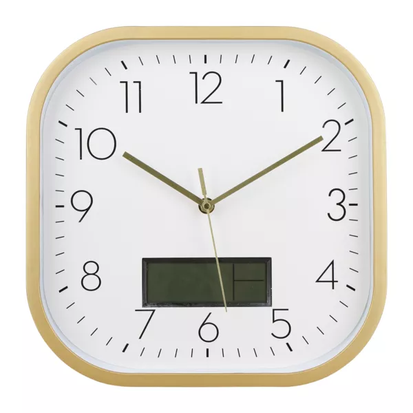 Horloge murale digitale plastique (30 cm) Timy Or