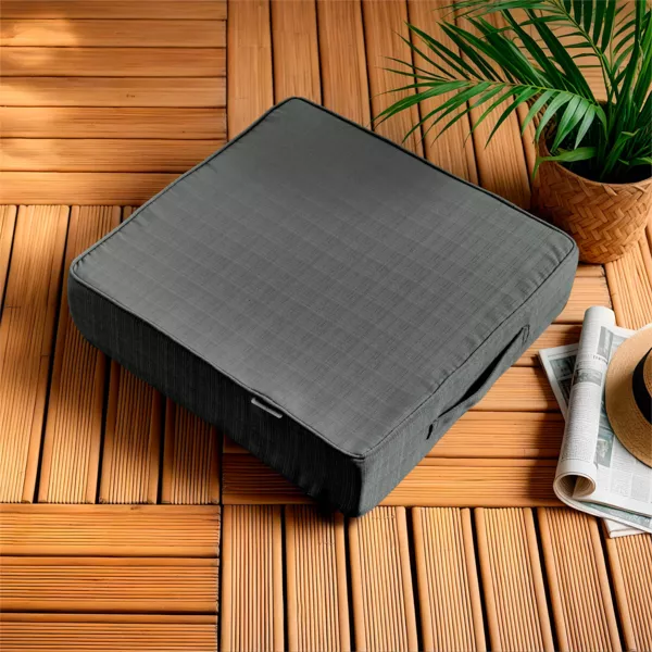 Coussin de sol ext�rieur d�houssable (45 x 45 cm) Sunset Gris anthracite