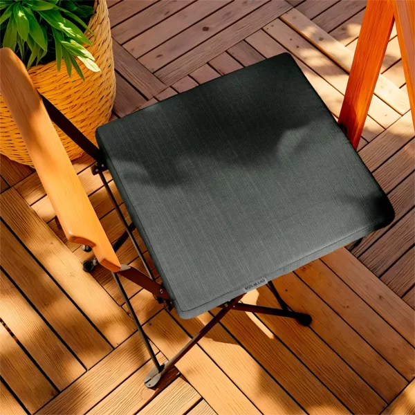 Coussin de chaise ext�rieur carr� (40 x 40 cm) Sunset Gris anthracite 