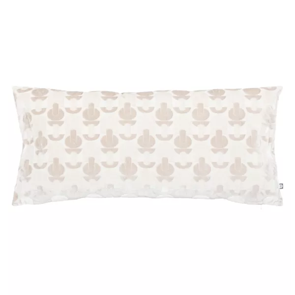 Cuscino rettangolare velluto (35 x 75 cm) Luna Ecru