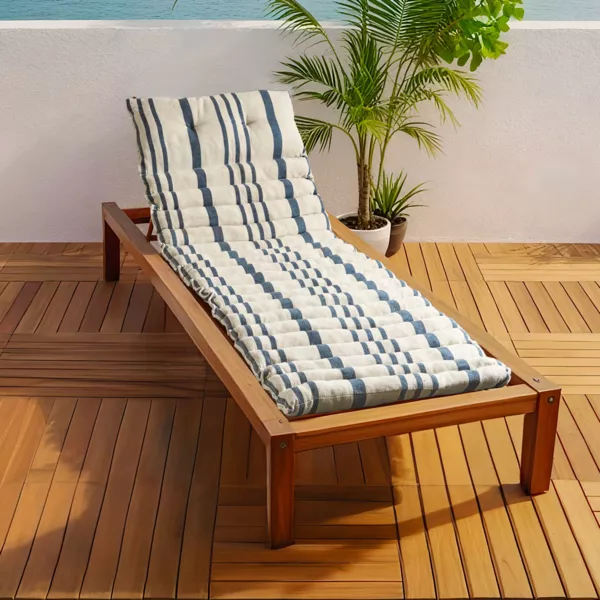 Coj�n de tumbona enrrollable (L180 cm) Manduel Azul Marino