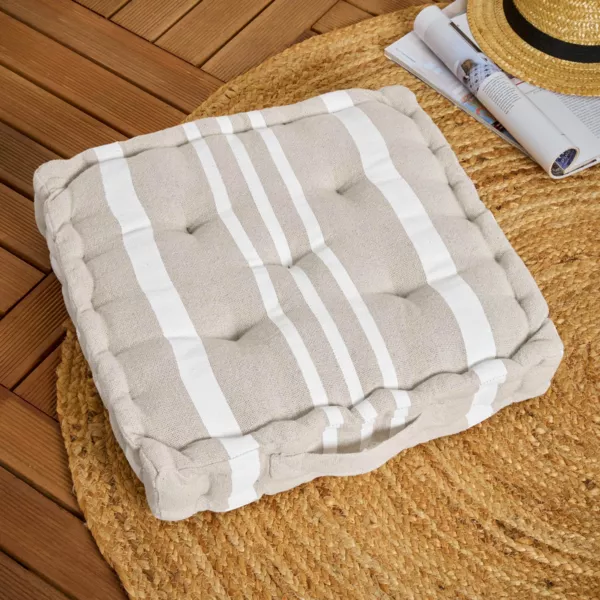Coj�n de suelo (45 x H10 cm) Manduel Blanco