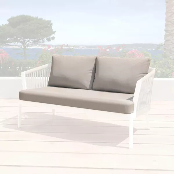 Housses de coussin de remplacement pour Canap� 2 places Amalfi Taupe