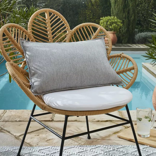 Housse de coussin ext�rieur rectangulaire (40 x 60 cm) Naia Gris galet