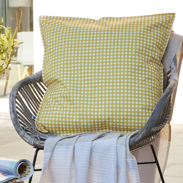 Housse de coussin ext�rieur carr�e (60 x 60 cm) Vickie Jaune