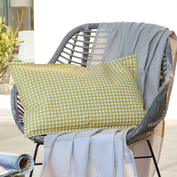 Rechthoekige buitenkussenhoes (40 x 60 cm) Vickie Geel