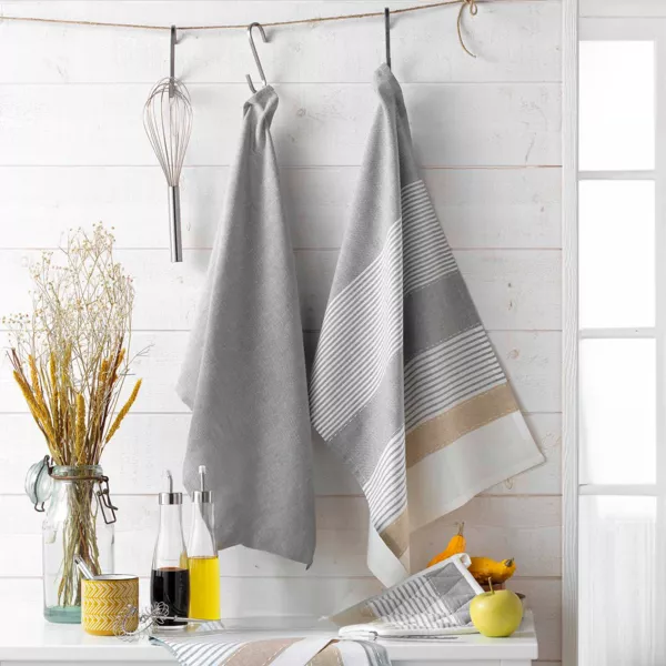 Lot de 3 serviettes coton tiss� (40 x 40 cm) Iliabe Blanches