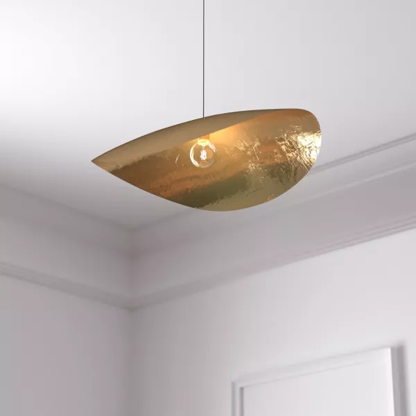 L�mpara colgante de metal Arlo Oro (56 x 42 cm)