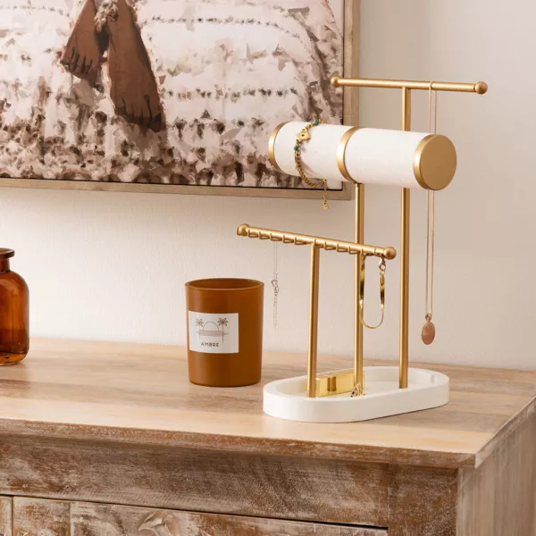 Smykkeskrin i metal (31 x 20 cm) Wild Guld