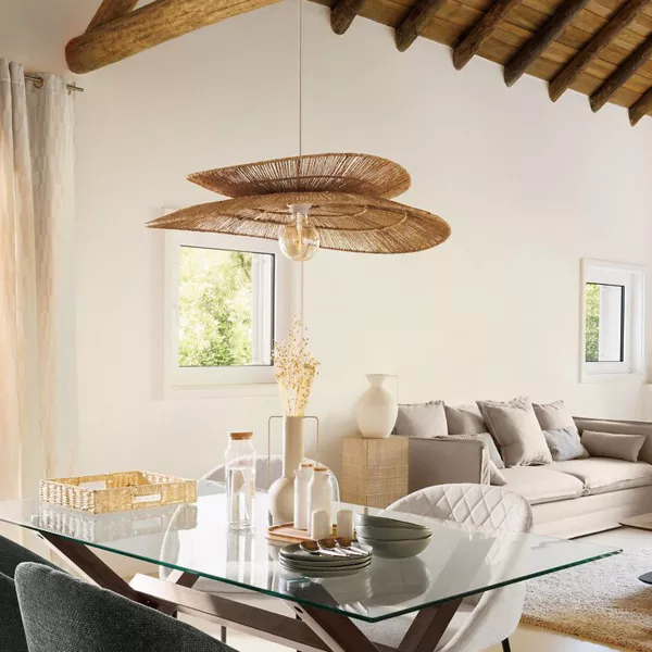 Jute hanglamp (69,5 cm) Alara Beige