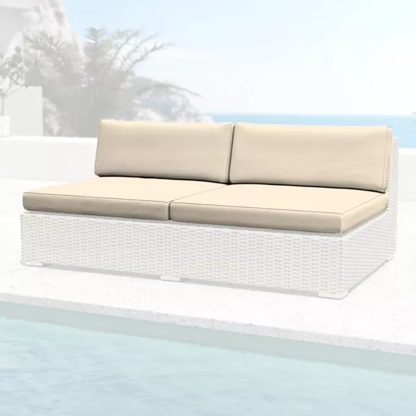 Ersatzpolsterbezüge für Loungesofa 2-Sitzer Palma Beige