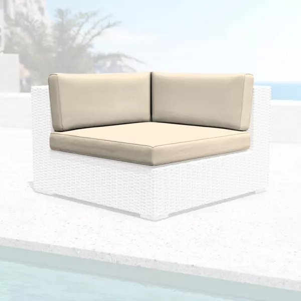 Ersatzpolsterbezüge für Eck-Gartensessel Palma Beige