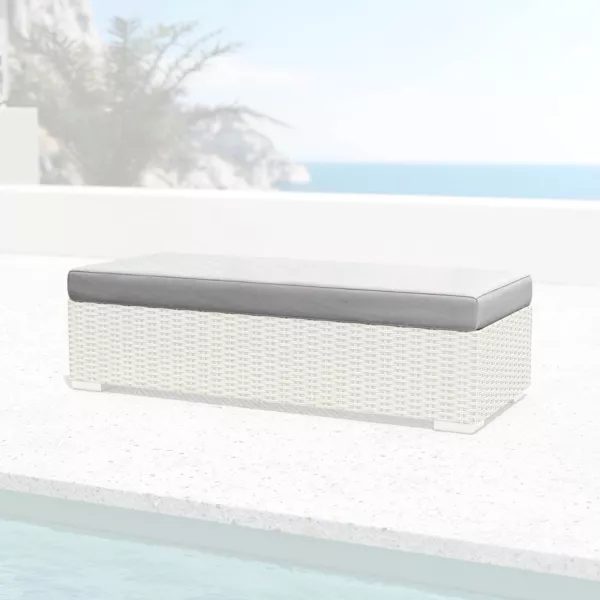 Ersatzpolsterbezug für Loungebank 2-Sitzer Palma Grau