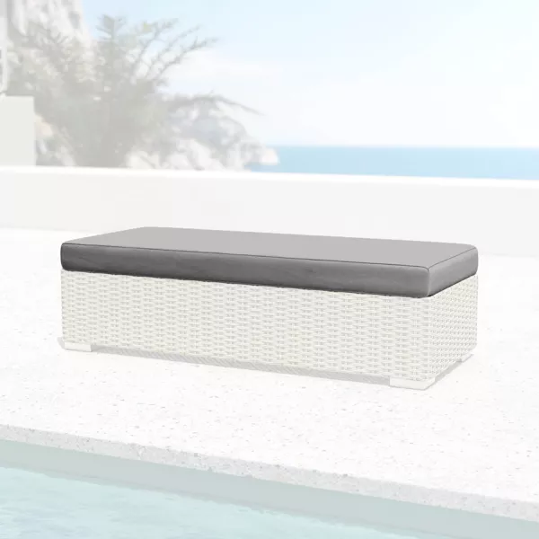  Funda de coj�n de repuesto para banco de 2 personas Palma Gris oscuro