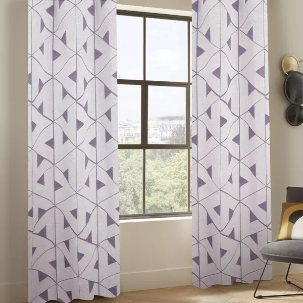Rideau tiss� (140 x 260 cm) Malo� Violet clair
