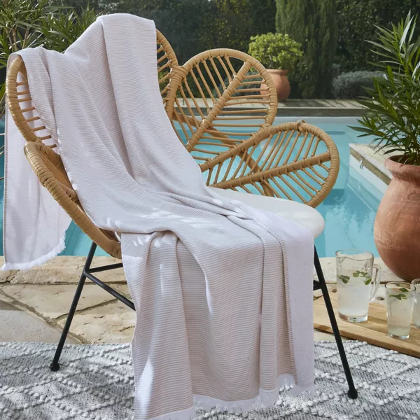 Fouta in cotone e spugna (95 x 180 cm) Na�l Corallo